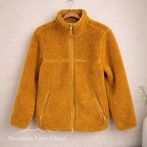Aritiza TNA XS| Sherpa ‎ Zip Up Mustard/ Hiking/ Cozycore /Granola/ Boho